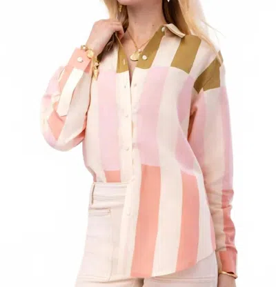 Spartina 449 Aida Relaxed Buttondown Shirt In Castillo Stripe In Multi