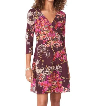 Spartina 449 Alisa Wrap Dress In Royal Blossom In Multi