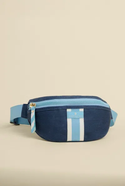 Spartina 449 Armada Belt Bag Navy Blue Stripe
