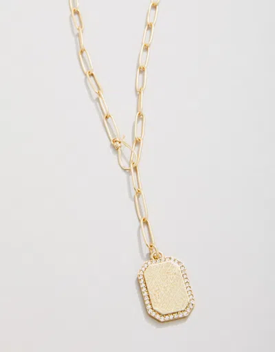 Spartina 449 Bascom Drop Necklace 18" Crystal In Gold