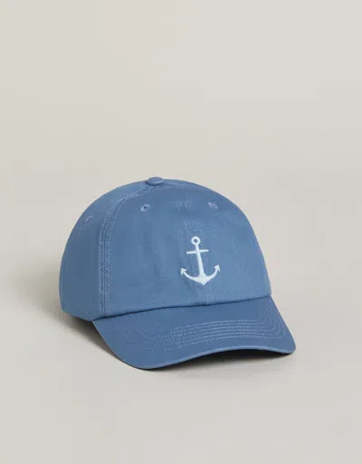 Spartina 449 Baseball Hat Anchor/denim Blue