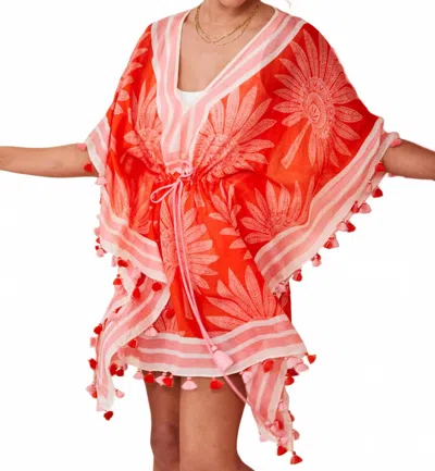 Spartina 449 Beach Cover Up In Palmetto Frond Red