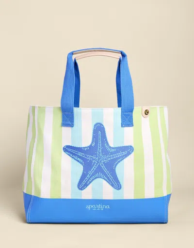 Spartina 449 Beach Tote Blue Starfish