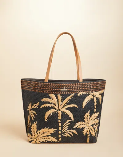 Spartina 449 Beach Tote Raffia Palms