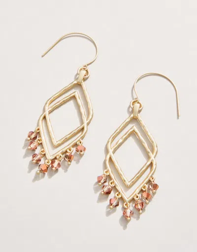 Spartina 449 Beaded Deco Drama Earrings Bronze In Gold