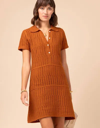 Spartina 449 Bettina Polo Dress In Pecan In Brown