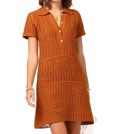 Spartina 449 Bettina Polo Mini Dress In Pecan In Brown