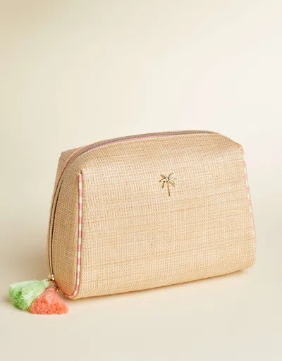 Spartina 449 Boho Large Cosmetic Pouch Palm Tree
