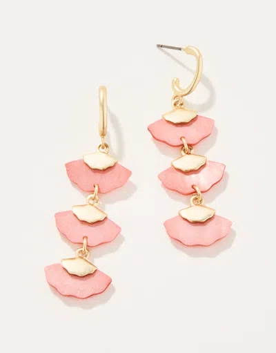 Spartina 449 Buttercup Dangle Earrings Pink Mother-of-pearl
