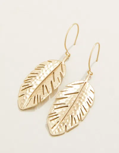 Spartina 449 Calathea Leaf Earrings Gold