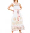 Spartina 449 Callawassie Palmetto Border Cleona Midi Dress In Ivory In Multi