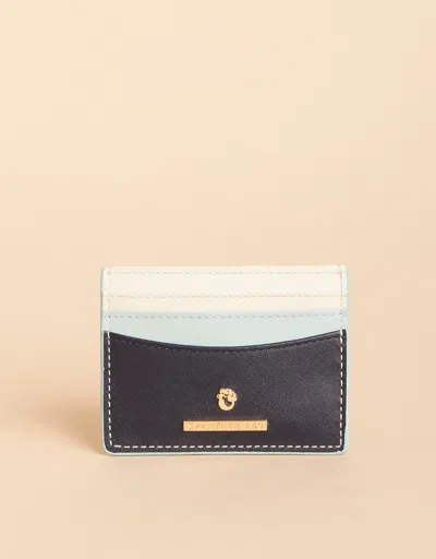 Spartina 449 Card Holder Navy Sea Glass Colorblock
