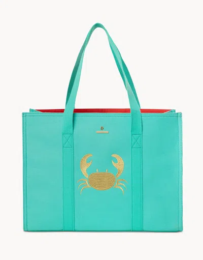Spartina 449 Carry All Tote Crab/teal