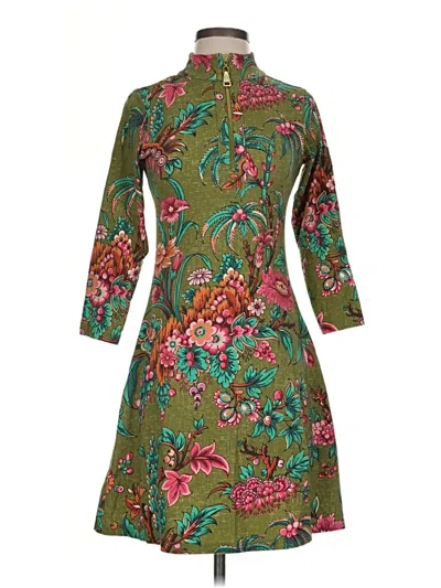 Pre-owned Spartina 449 Casual Dress In Green