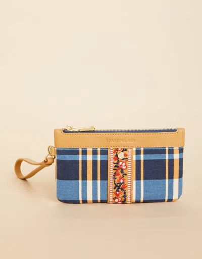 Spartina 449 Charlie Wristlet Kalalanta Plaid Navy