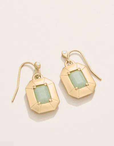 Spartina 449 Chateau Earrings Frosty Green In Gold