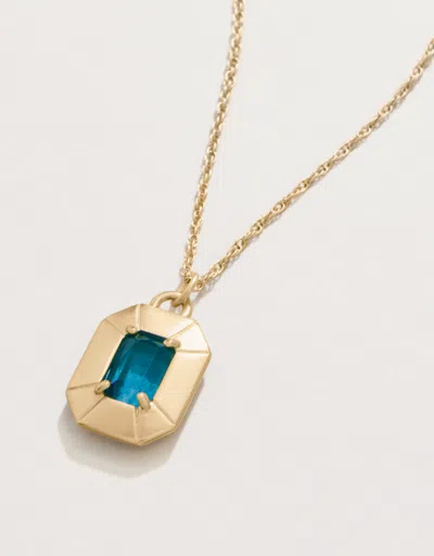 Spartina 449 Chateau Necklace 18" Navy In Gold