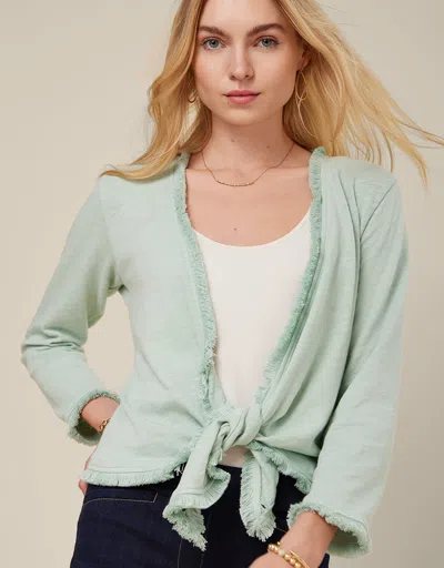 Spartina 449 Clara Convertible Cardigan Tidewater In Green