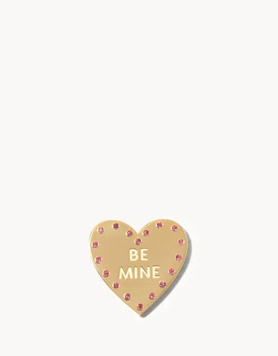 Spartina 449 Classic Locket Note Gem Heart Be Mine In Gold