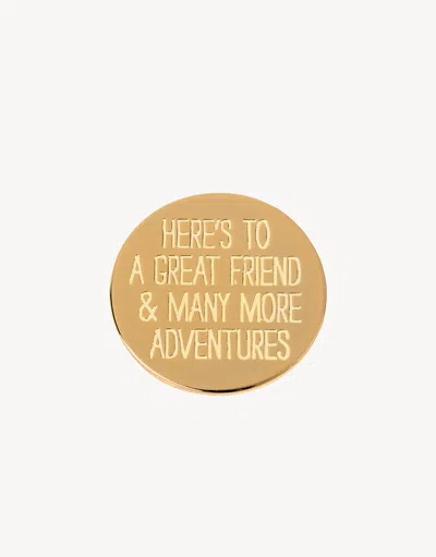 Spartina 449 Classic Locket Note Here's To A Great Friend In Gold