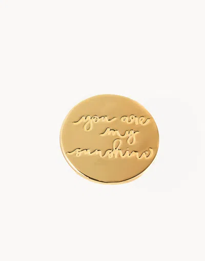 Spartina 449 Classic Locket Note My Sunshine In Gold