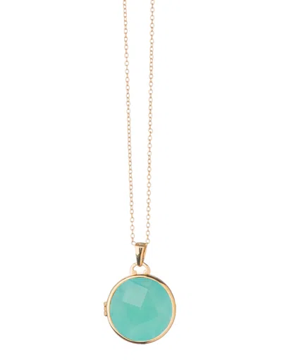 Spartina 449 Classic Round Locket Necklace In Blue