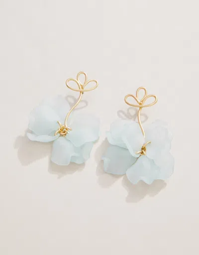 Spartina 449 Corolla Stem Earrings In Blue
