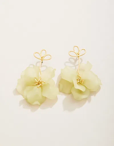 Spartina 449 Corolla Stem Earrings In Yellow