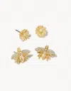 SPARTINA 449 DAISY PICNIC STUD EARRINGS IN GOLD