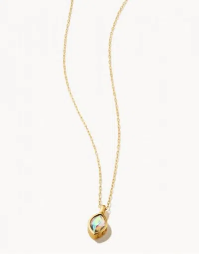 Spartina 449 Delicate Naia Necklace 16" In Mermaid Glass In Blue