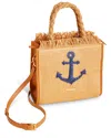 Spartina 449 Dune Woven Straw & Leather Satchel