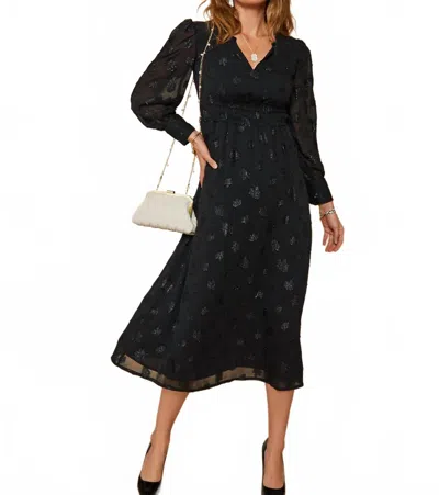 Spartina 449 Elisha Midi Dress In Black In Multi