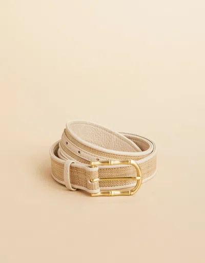 Spartina 449 Ella Seagrass Belt Sand In Pattern