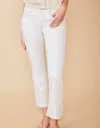 Spartina 449 Ellington Kick Flare Jean In Pearl White In White