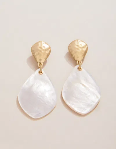 Spartina 449 Enclave Earrings Mother-of-pearl In White