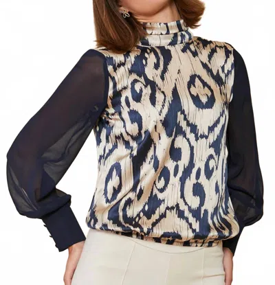Spartina 449 Erinne Silk Blouse In Bascom Ikat In Multi