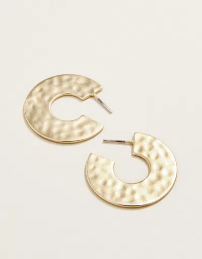 Spartina 449 Flat Hoop Earrings 30mm Gold