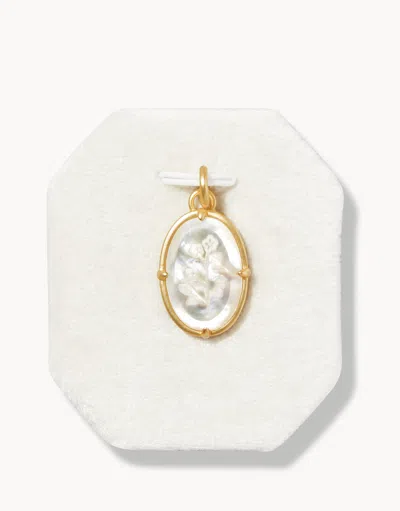 Spartina 449 Forget Me Not Flower Charm In Gold