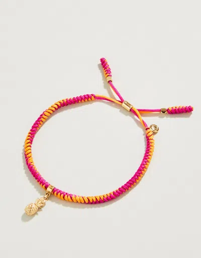 Spartina 449 Friendship Bracelet Magenta/orange/pineapple In Pink
