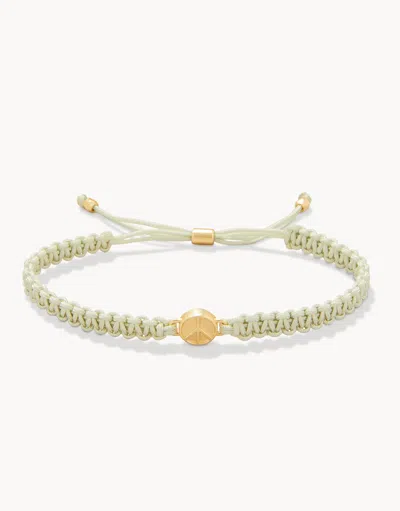 Spartina 449 Friendship Bracelet Sage/peace In Green