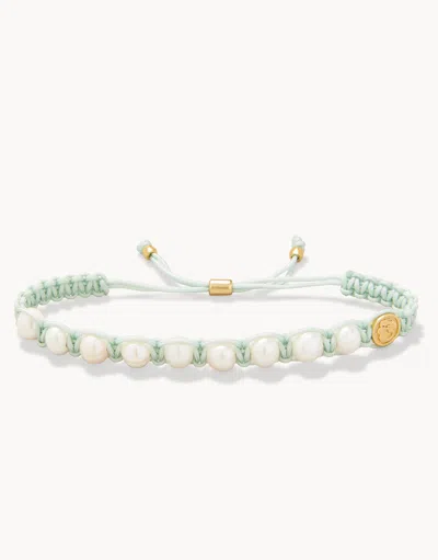 Spartina 449 Friendship Bracelet Sea Foam/pearl In White