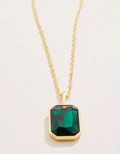Spartina 449 Grand Chateau Necklace 18" Dark Green In Gold