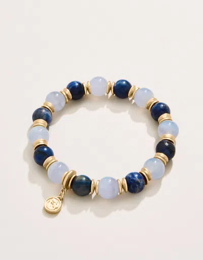 Spartina 449 Grand Stone Stretch Bracelet 10mm Blue Multi