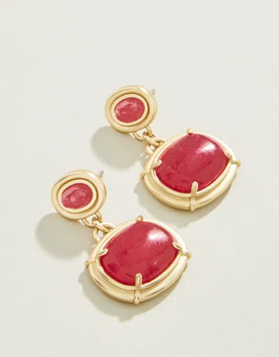 Spartina 449 Greta Earrings Pink In Red