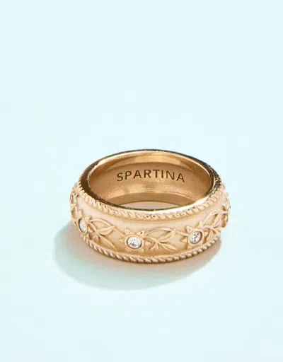 Spartina 449 Hamilton Ring Crystal In Gold