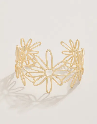 Spartina 449 Happy Daisy Cuff Gold In Neutral