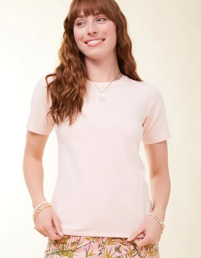 Spartina 449 Heyward Jersey Tee Pale Rose In Pink