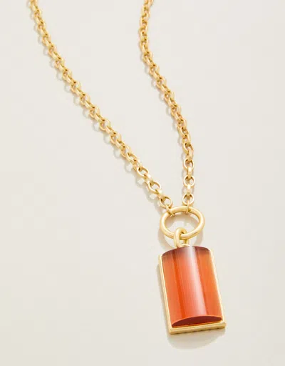 Spartina 449 Highlands Necklace 24" Optic Sunstone In Gold