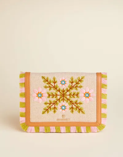 Spartina 449 Honey Horn Mod Floral Clutch Crossbody