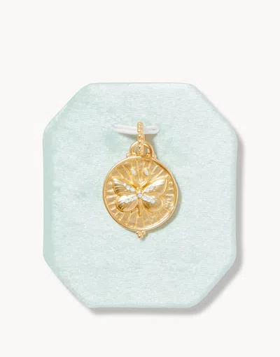 Spartina 449 Hope Butterfly Charm In Gold